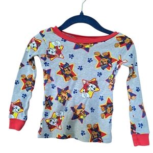 3/15$ Paw Patrol Kids Long Sleeve Shirt - Gray and Red Colorful Characters 2T